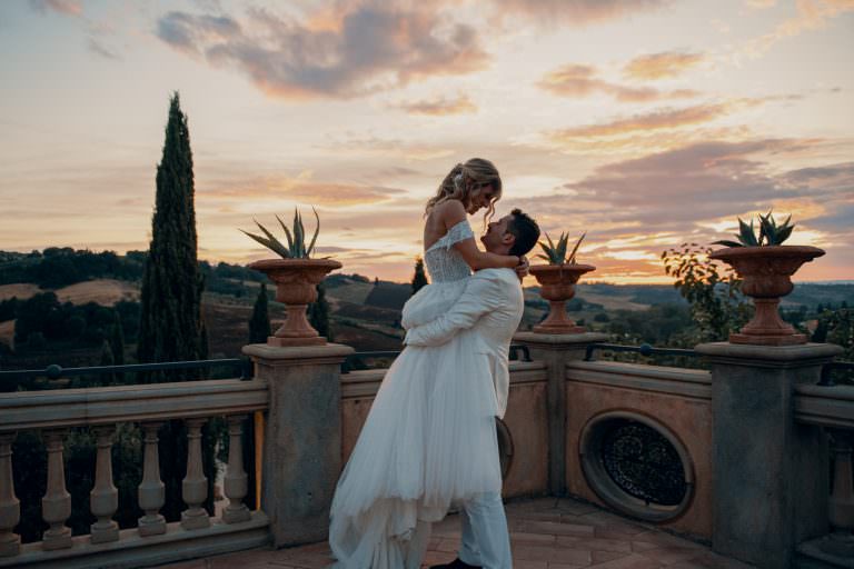 Tuscan wedding in villa Corbinaia